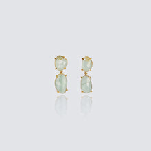 Load image into Gallery viewer, Aquamarine Yvaine Throne Earrings