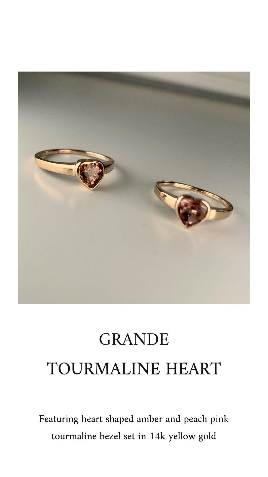 Grande Tourmaline Heart Rings – Lui Jewelry