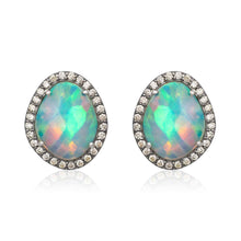 Load image into Gallery viewer, Galaxy Opal Diamond Studs - Como 3.26ct
