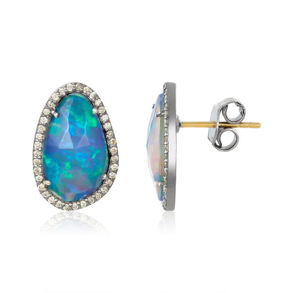 Galaxy Opal Como Earrings