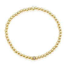 Load image into Gallery viewer, Diamond Rondelle 14k gold stackable bracelet - 3mm
