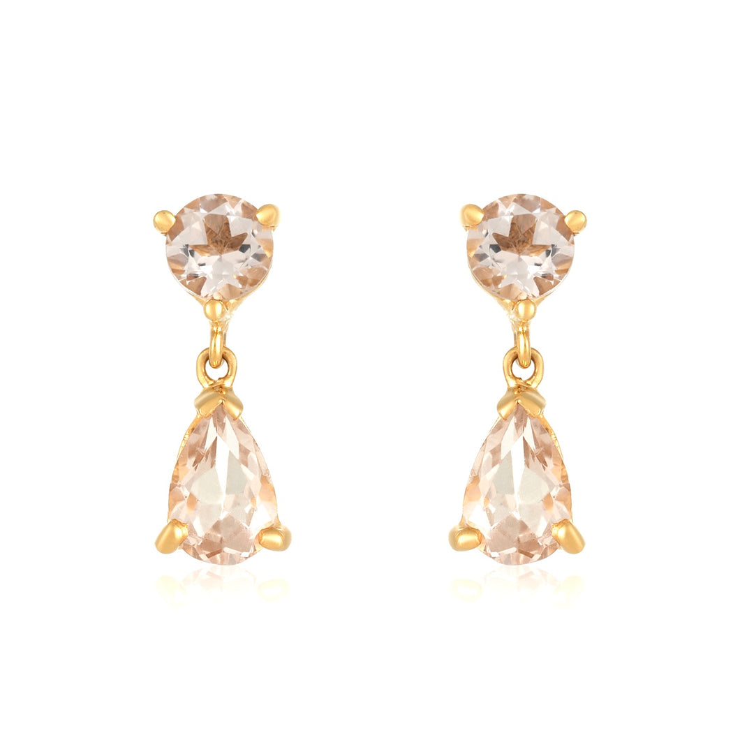 Morganite Tucky Earrings