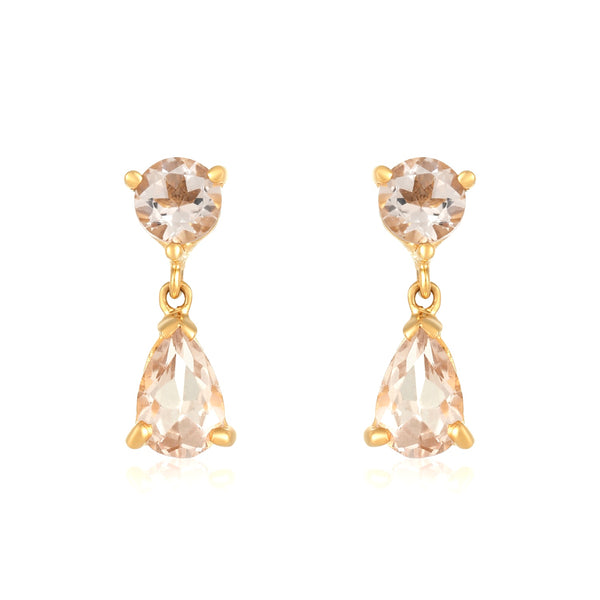 Morganite Tucky Earrings