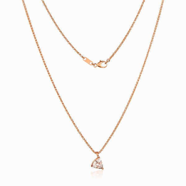 π Necklace in Rose Gold