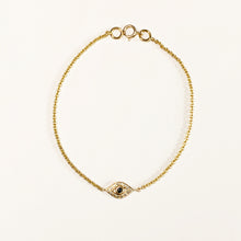 Load image into Gallery viewer, Evil eye charm bracelet
