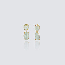 Load image into Gallery viewer, Aquamarine Yvaine Throne Earrings
